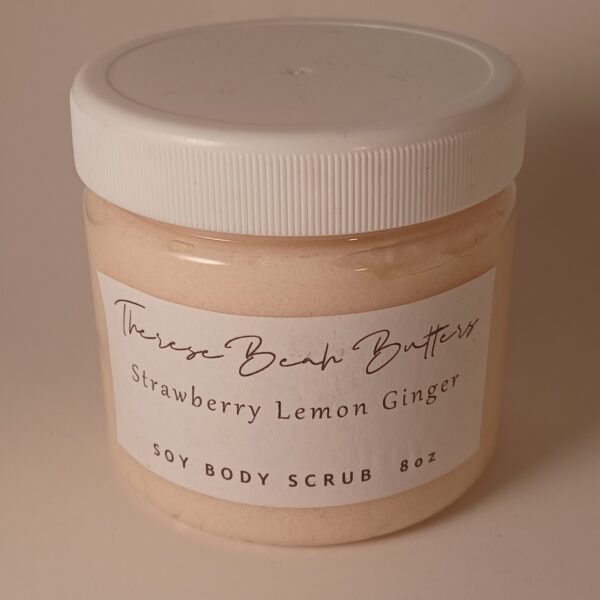 Strawberry Lemon Ginger Soy Body Scrub